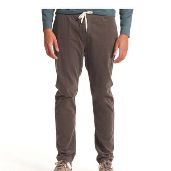Vuori  Men's Optimist Pant Cocoa Brown Gray Corduroy Pants Size M - Picture 1 of 5
